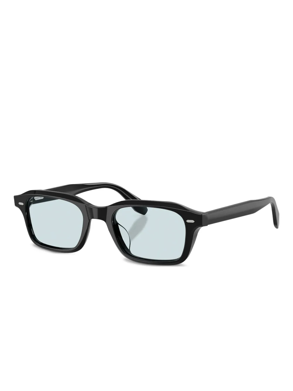 Oliver Peoples Zonnebril met vierkant montuur Zwart