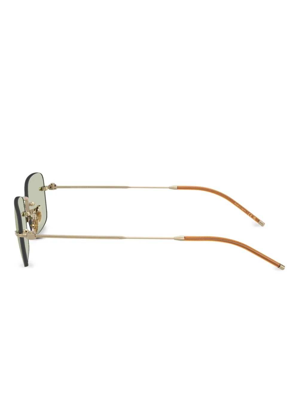 Oliver Peoples TK-10 bril met rechthoekig montuur Goud