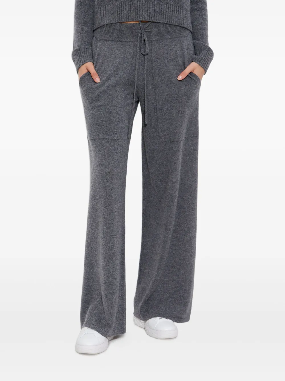  Lisa Yang Cashmere Drawstring Trousers - Grey 