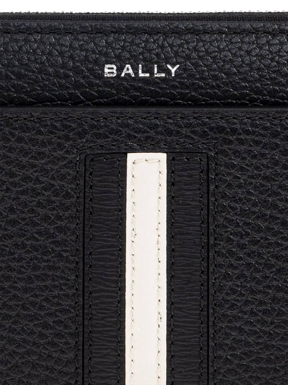 Bally stripe zip-around wallet Zwart