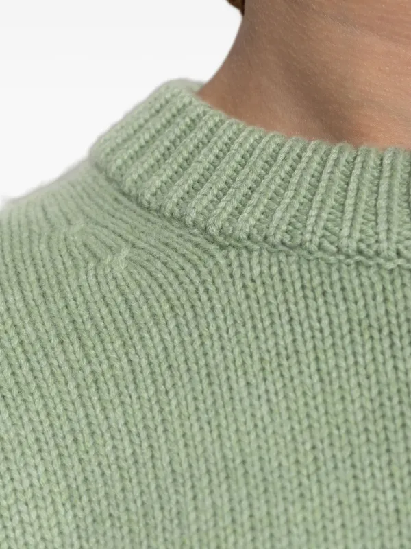 Lisa Yang round-neck Cashmere Sweater Green FARFETCH GE