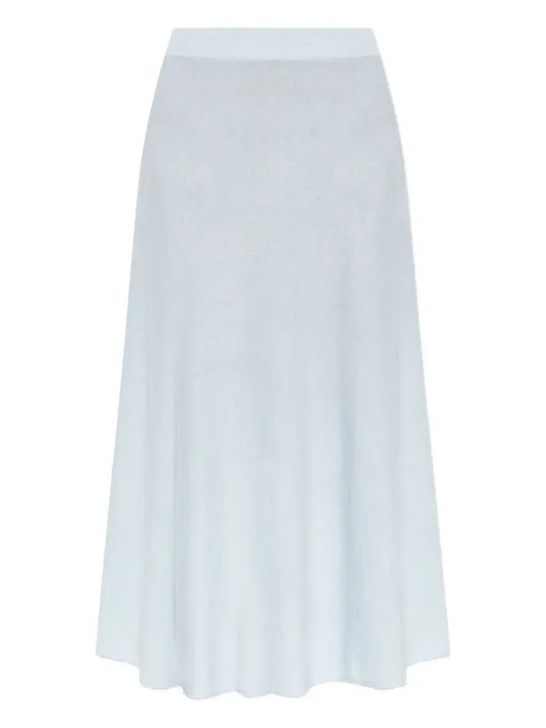 Lisa Yang The Torie Cashmere Flared Skirt in Blue