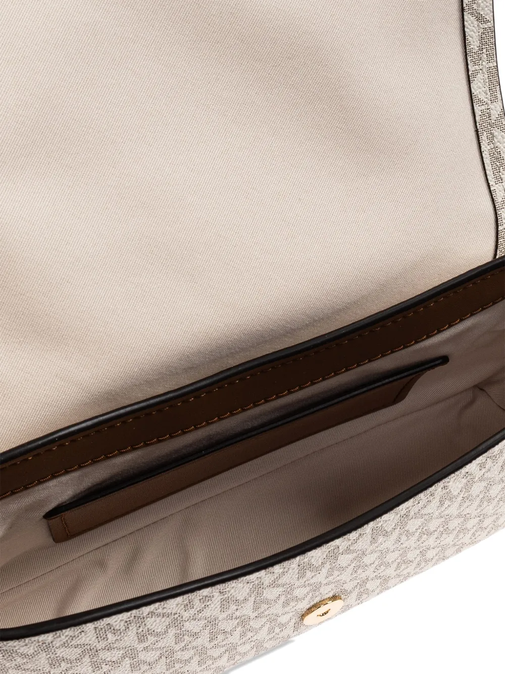Michael Kors Schoudertas met monogram en klep Wit
