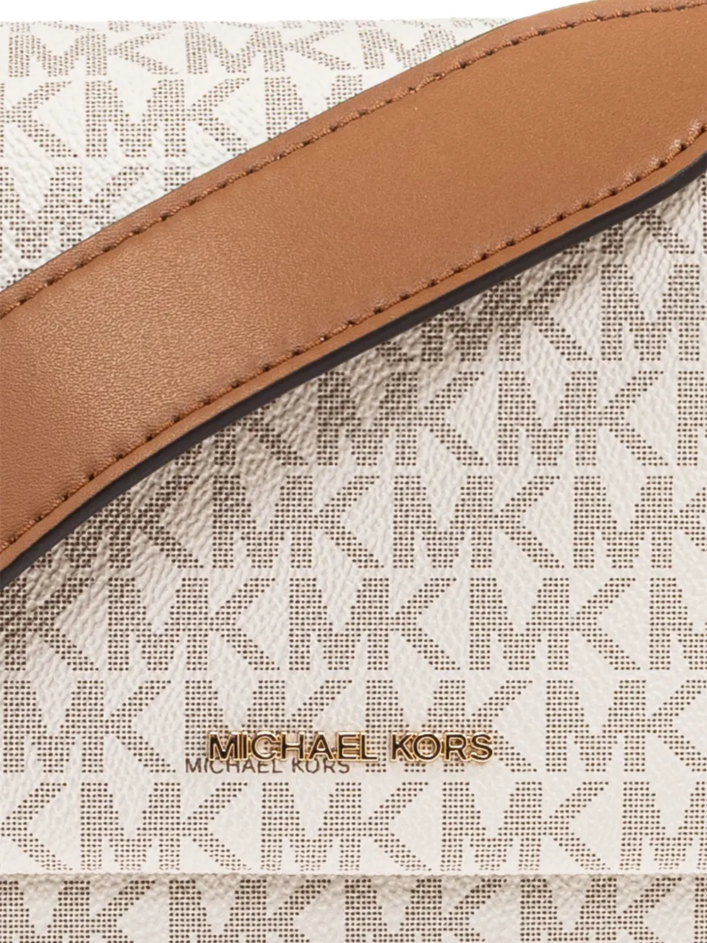 Michael Kors Schoudertas met monogram en klep Wit