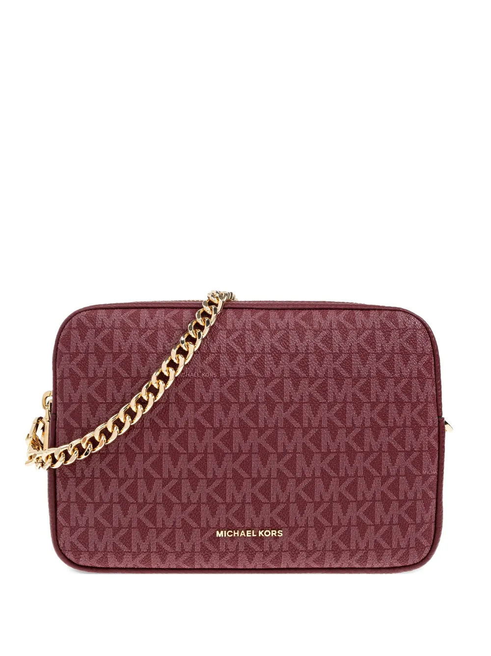 Michael Michael Kors Bryant monogram chain-strap tote bag - レッド Michael Michael Kors Bryant monogram chain-strap tote bag - レッド