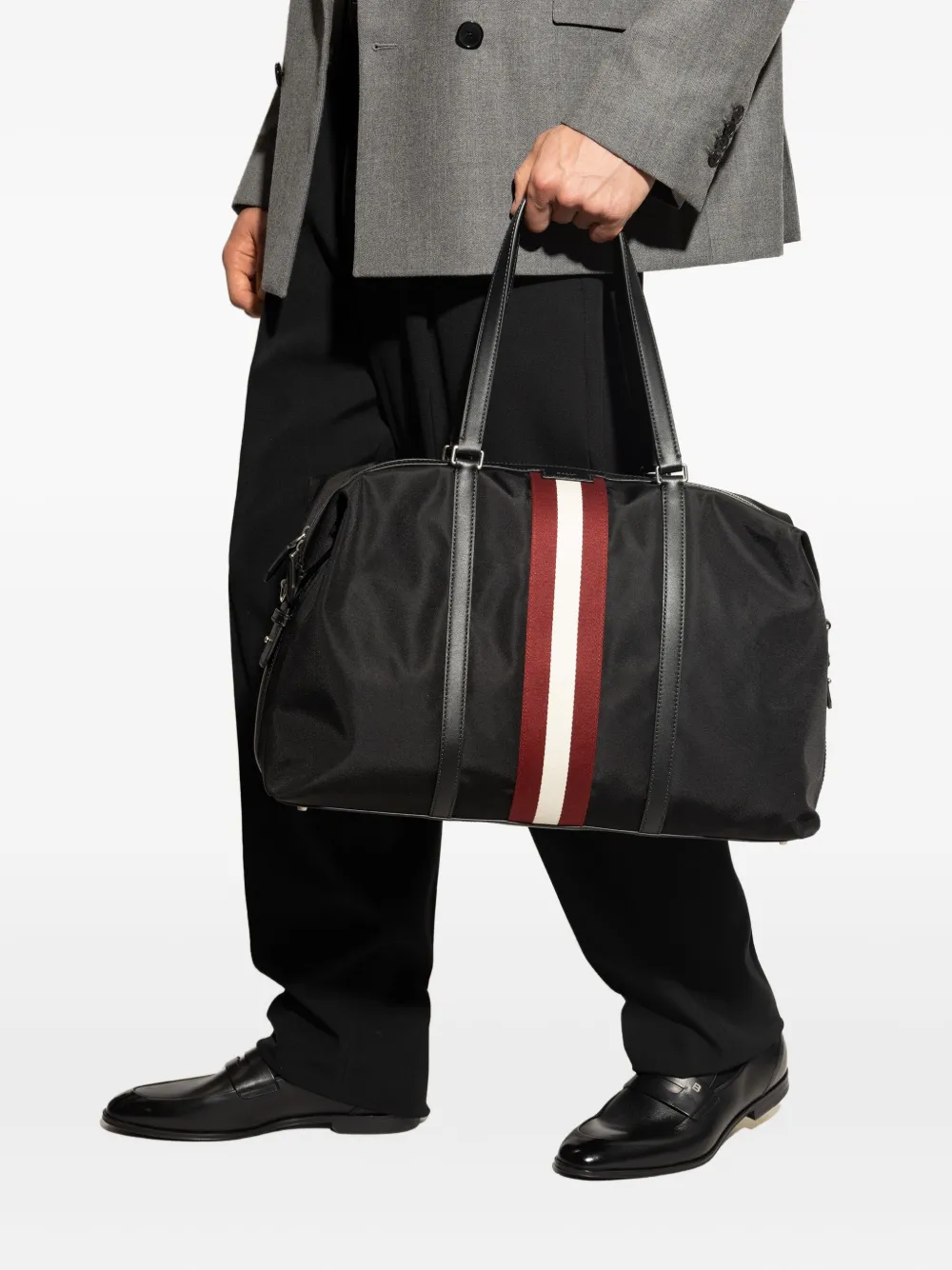 Bally Code ribbon-detail holdall Zwart