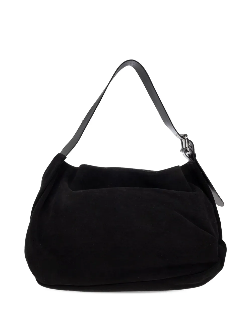 Vivienne Westwood large Maxime belted suede shoulder bag Zwart