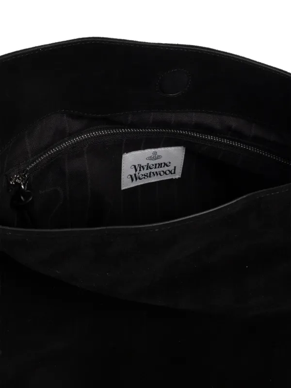 Vivienne Westwood Large Maxime Belted Suede Shoulder Bag