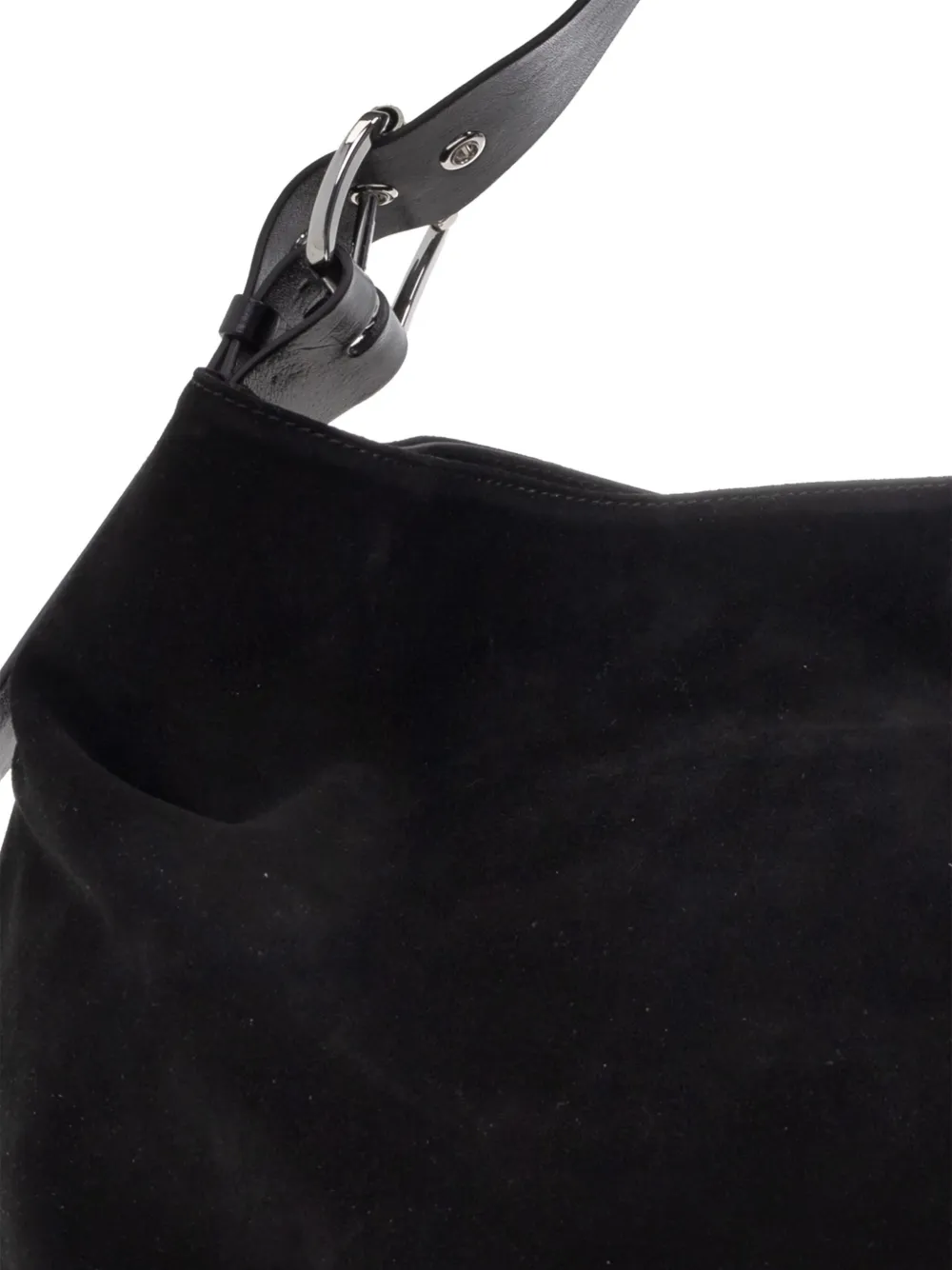 Vivienne Westwood large Maxime belted suede shoulder bag Zwart