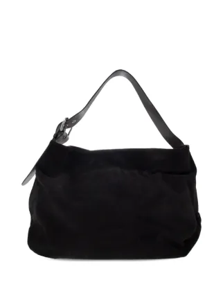 Vivienne Westwood ブラック スエード ショルダーバッグ Vivienne Westwood Maxime スエード ショルダーバッグ L | ブラック