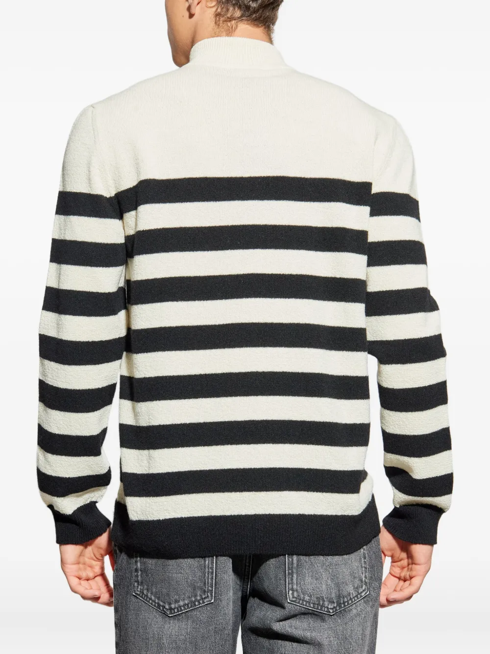 Balmain Gestreepte trui Beige