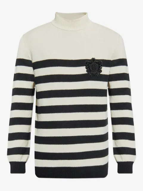 Balmain striped-pattern sweater
