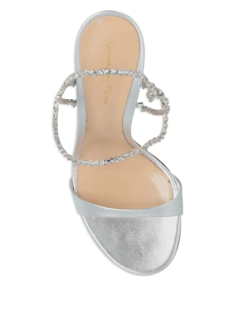 Gianvito Rossi 90mm crystal-embellished stiletto pumps Grey
