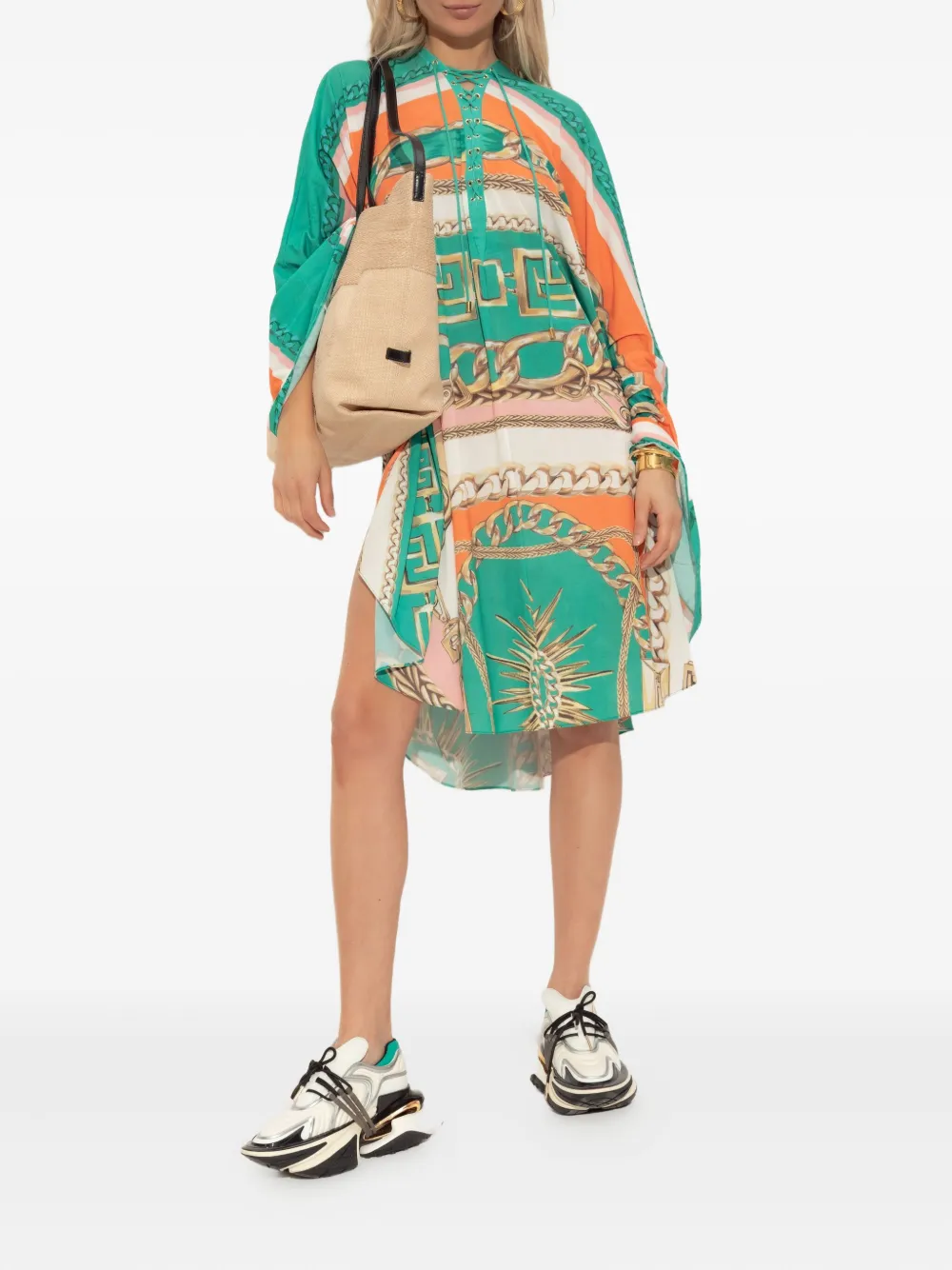 Balmain chain-print mini dress | Day Dresses | Image 2