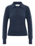 Lisa Yang button-down collar cashmere cardigan - Blue