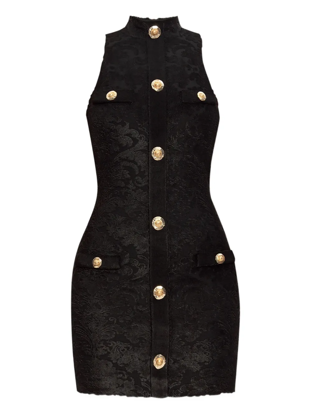 Balmain Baroque Bouclette mini dress Zwart