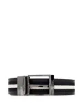 Bally Shiffie striped reversible belt - Black