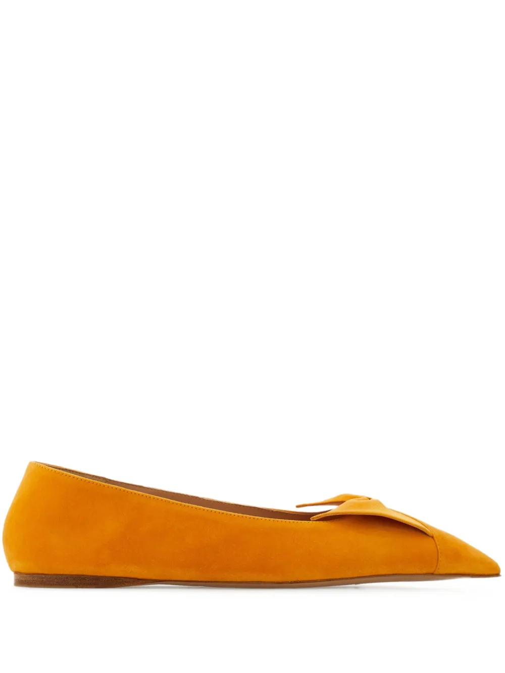 Ferragamo bow pointed ballet flats Geel