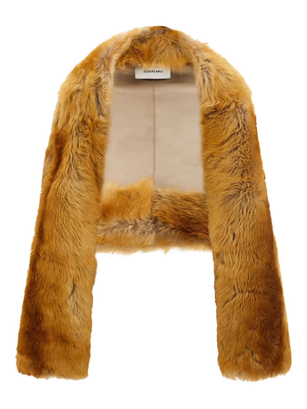 Ferragamo shearling bolero jacket | Neutrals | Image 1