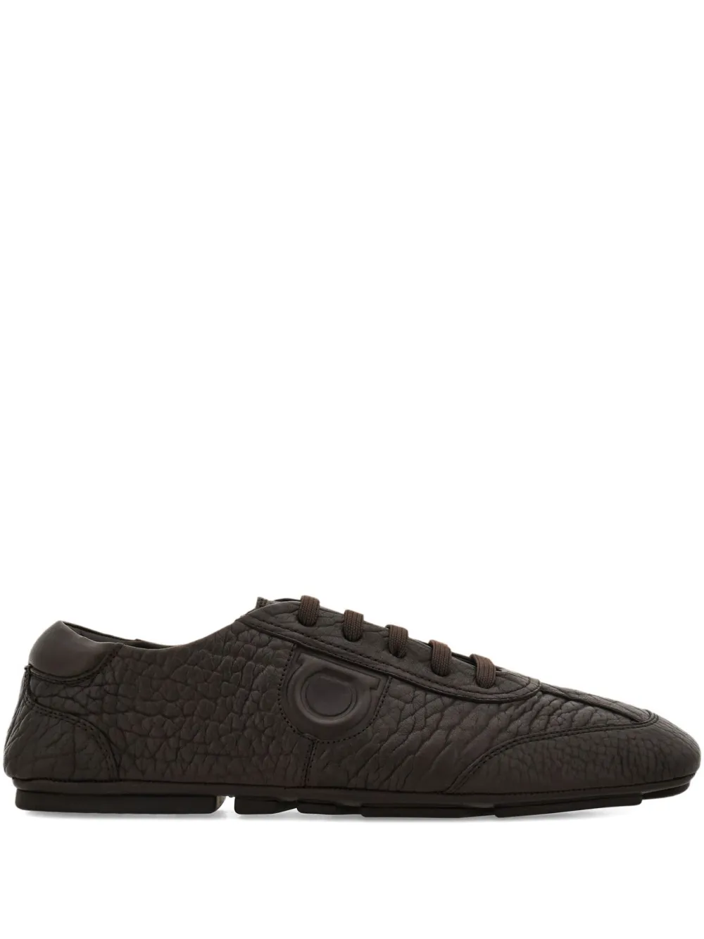 Ferragamo Gancio-detail lace-up loafers Brown