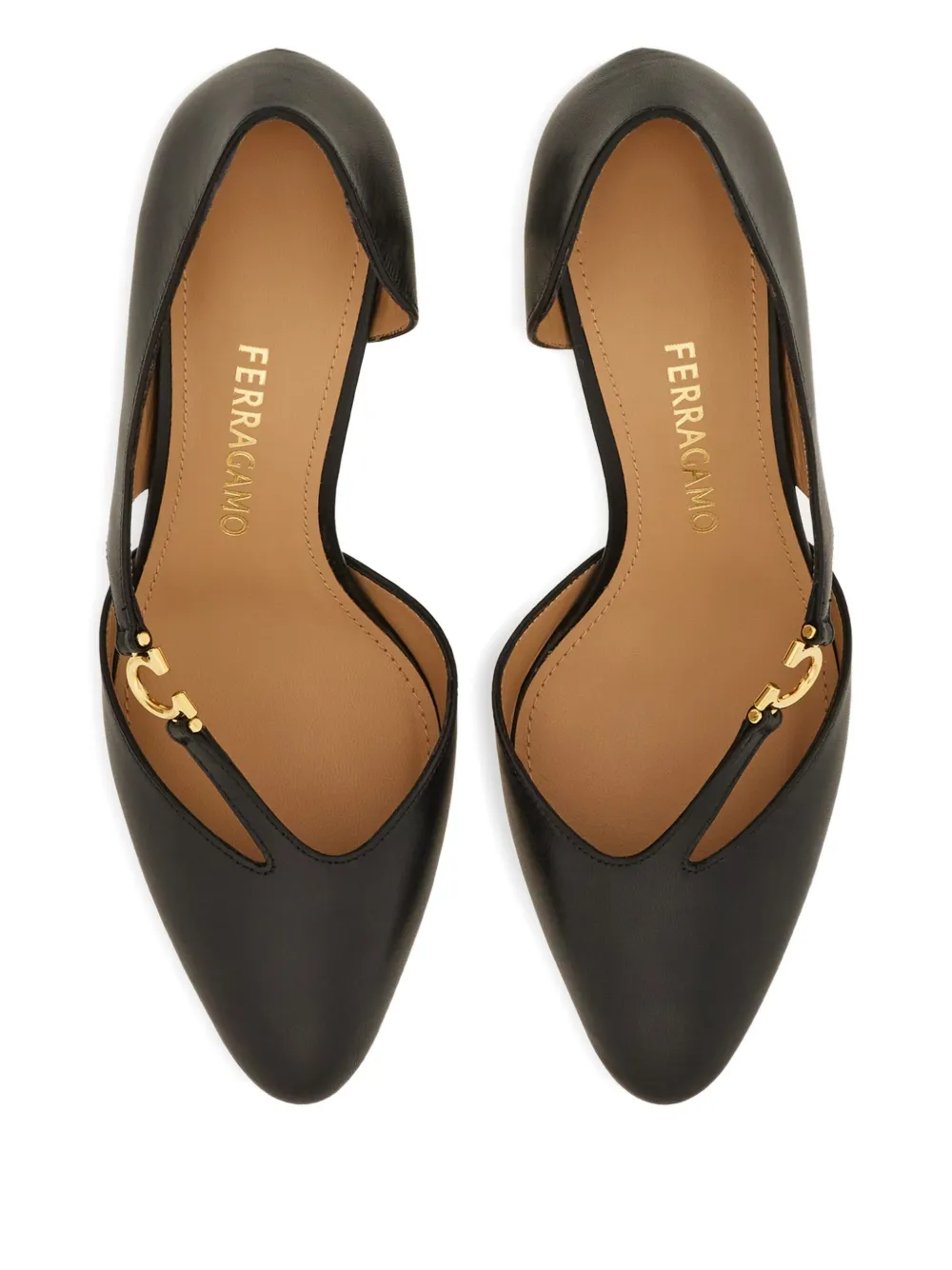 Ferragamo 70 mm Gancini pumps Zwart