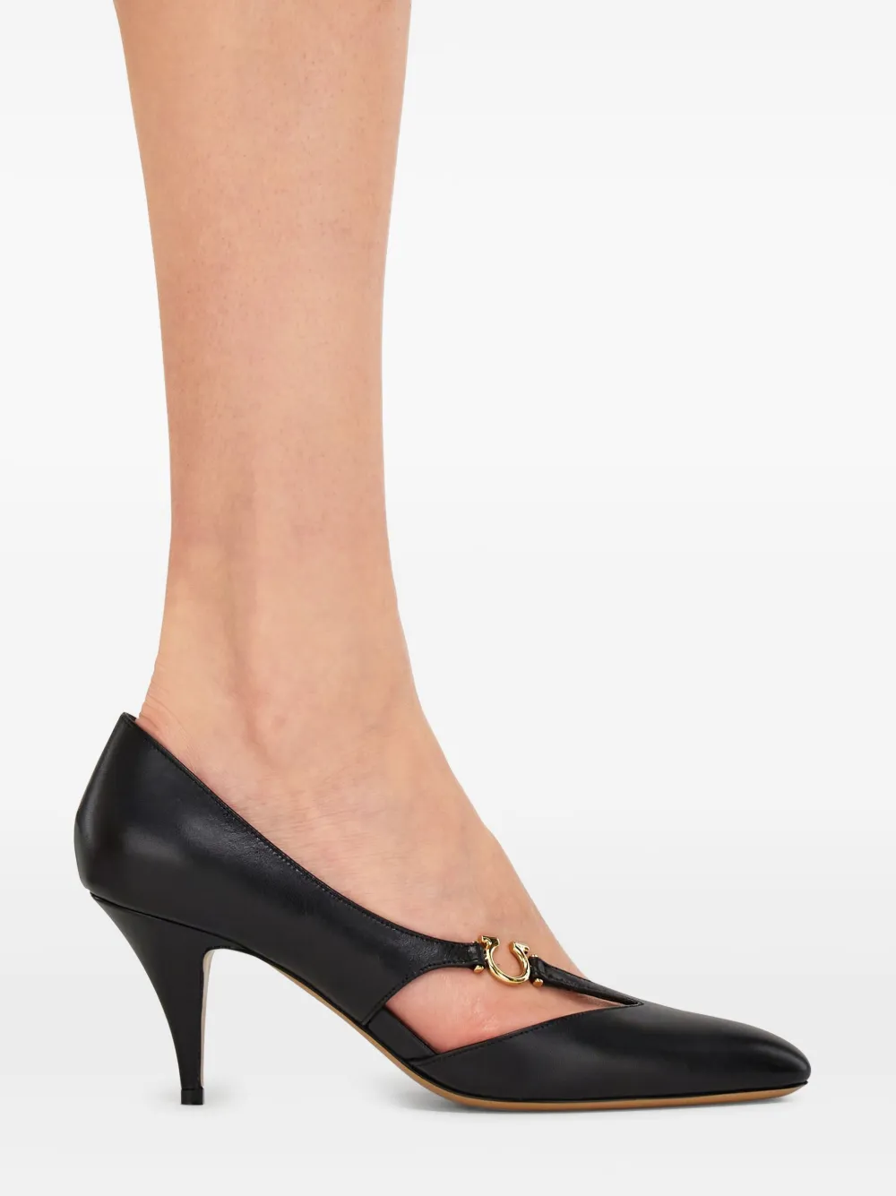 Ferragamo 70 mm Gancini pumps Zwart
