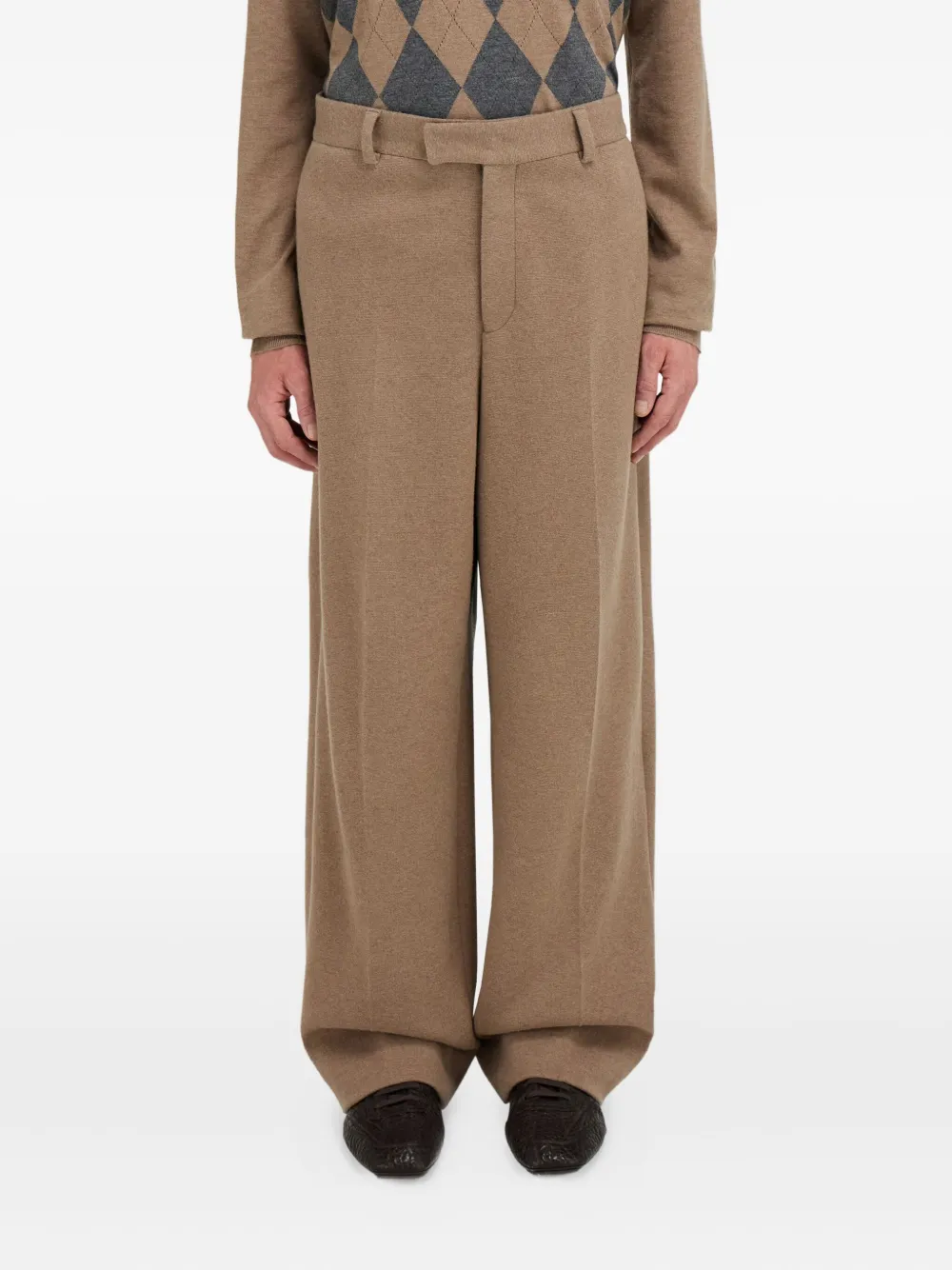 Ferragamo Wollen broek Bruin