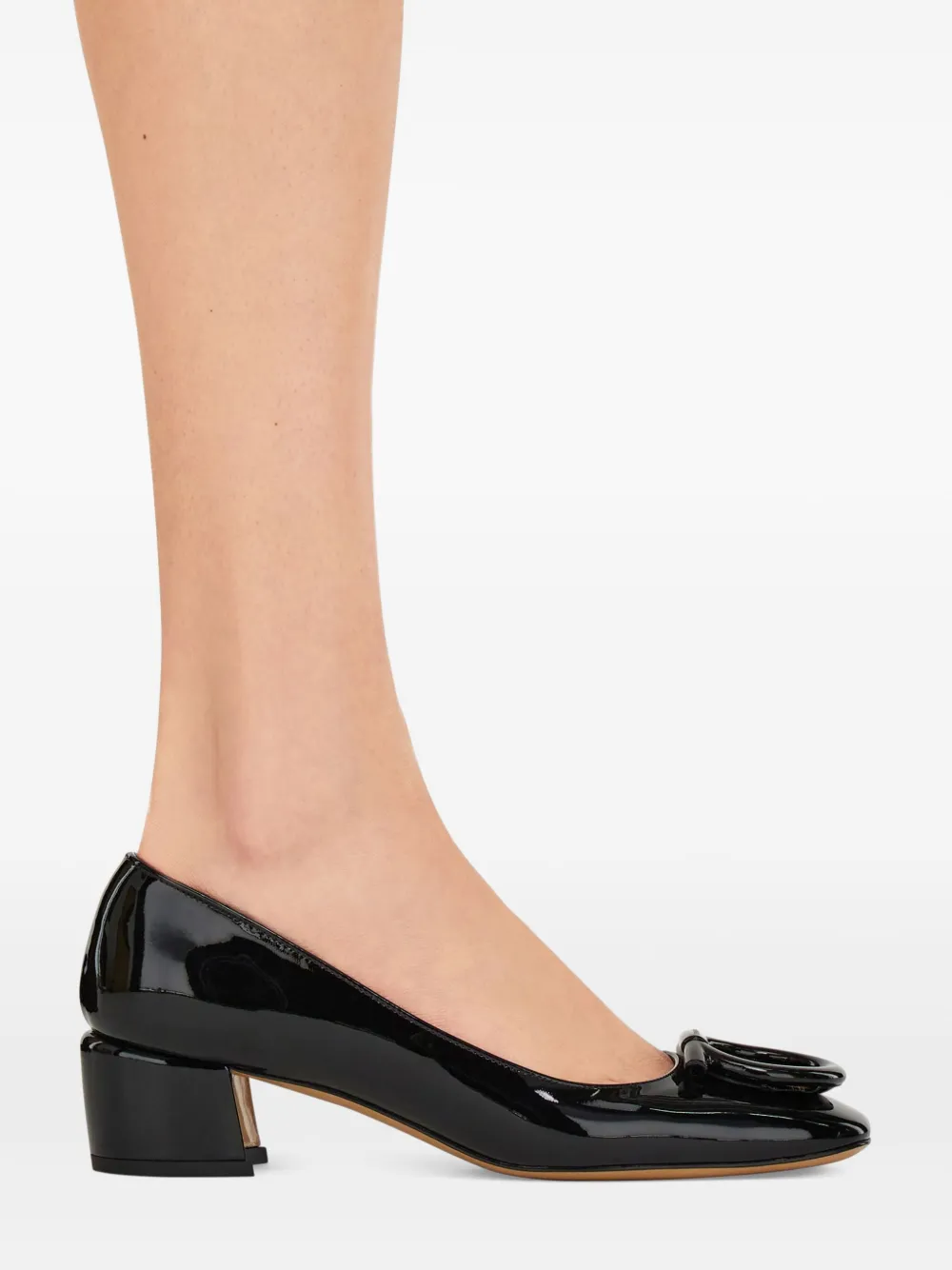 Ferragamo 40mm square-toe pumps Black