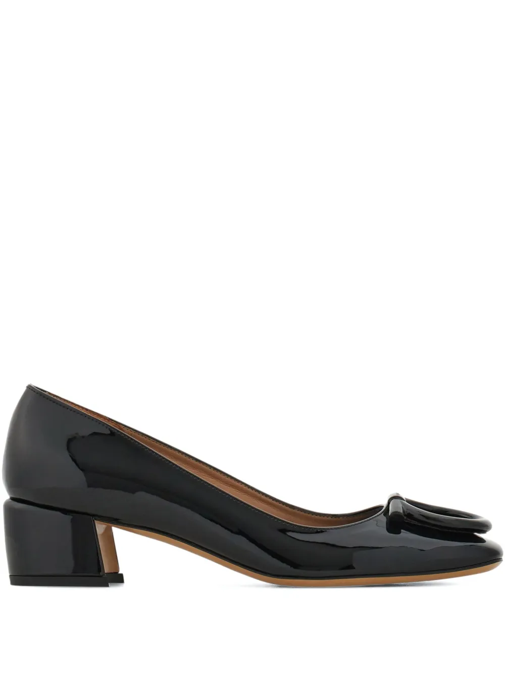 Ferragamo 40mm square-toe pumps - ブラック Ferragamo 40mm square-toe pumps - ブラック