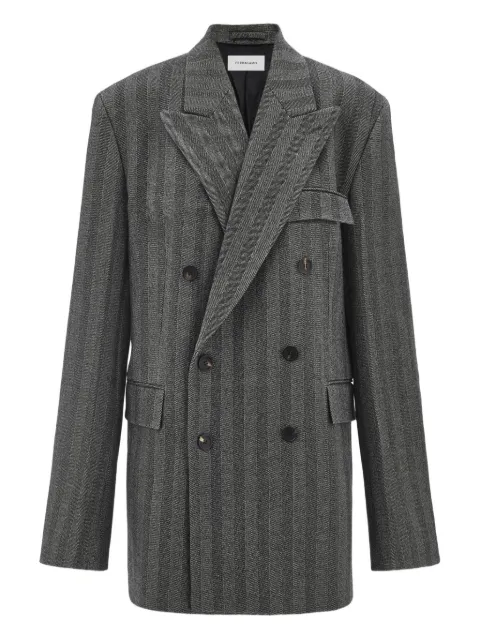 Ferragamo herringbone double-breasted blazer
