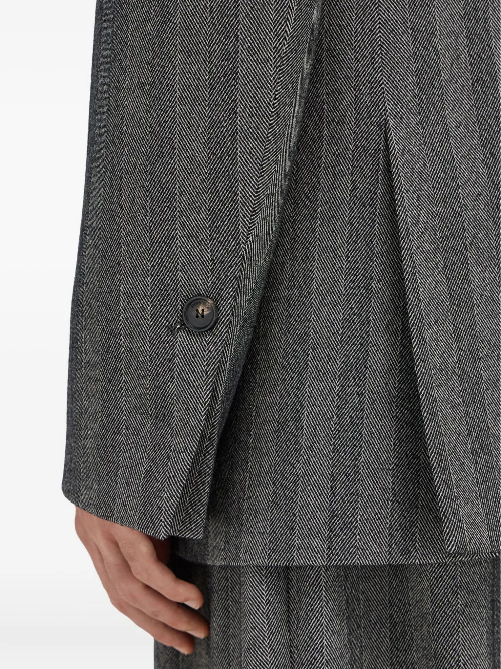 Ferragamo Blazer met dubbele rij knopen Zwart