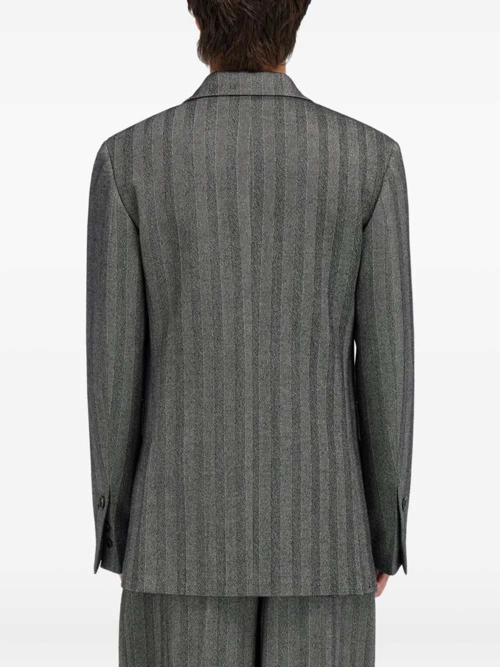 Ferragamo Blazer met dubbele rij knopen Zwart