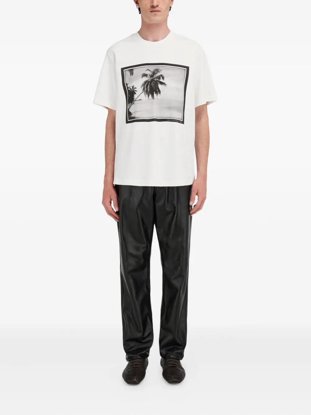 Ferragamo T-shirt met print - Wit