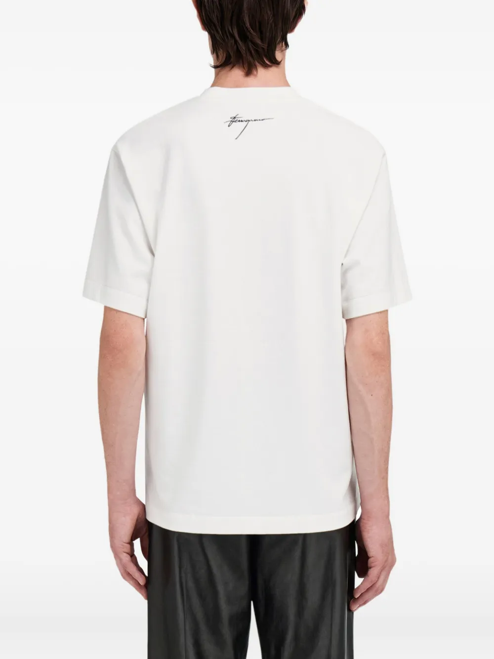 Ferragamo T-shirt met print Wit