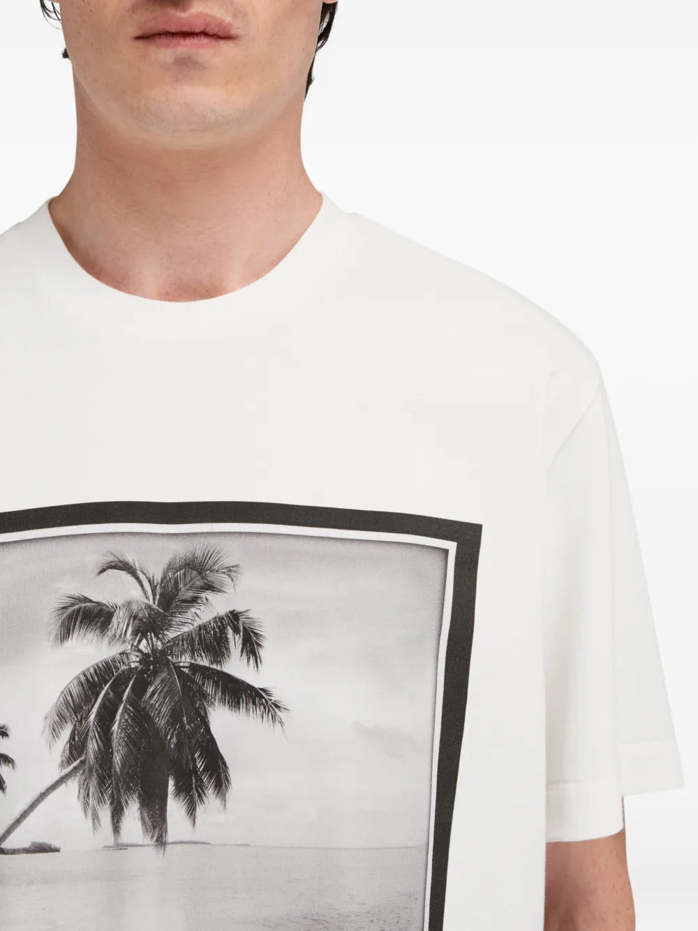 Ferragamo T-shirt met print Wit