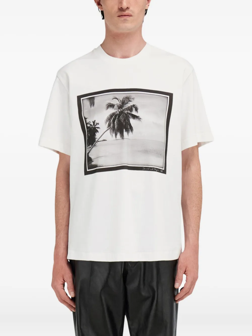 Ferragamo T-shirt met print Wit
