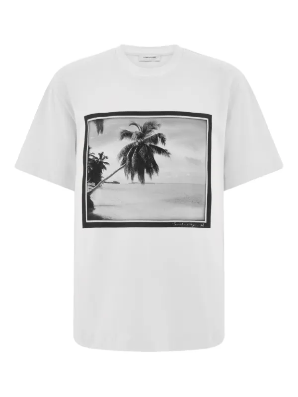 Ferragamo Trinidad Print T-shirt White FARFETCH TR