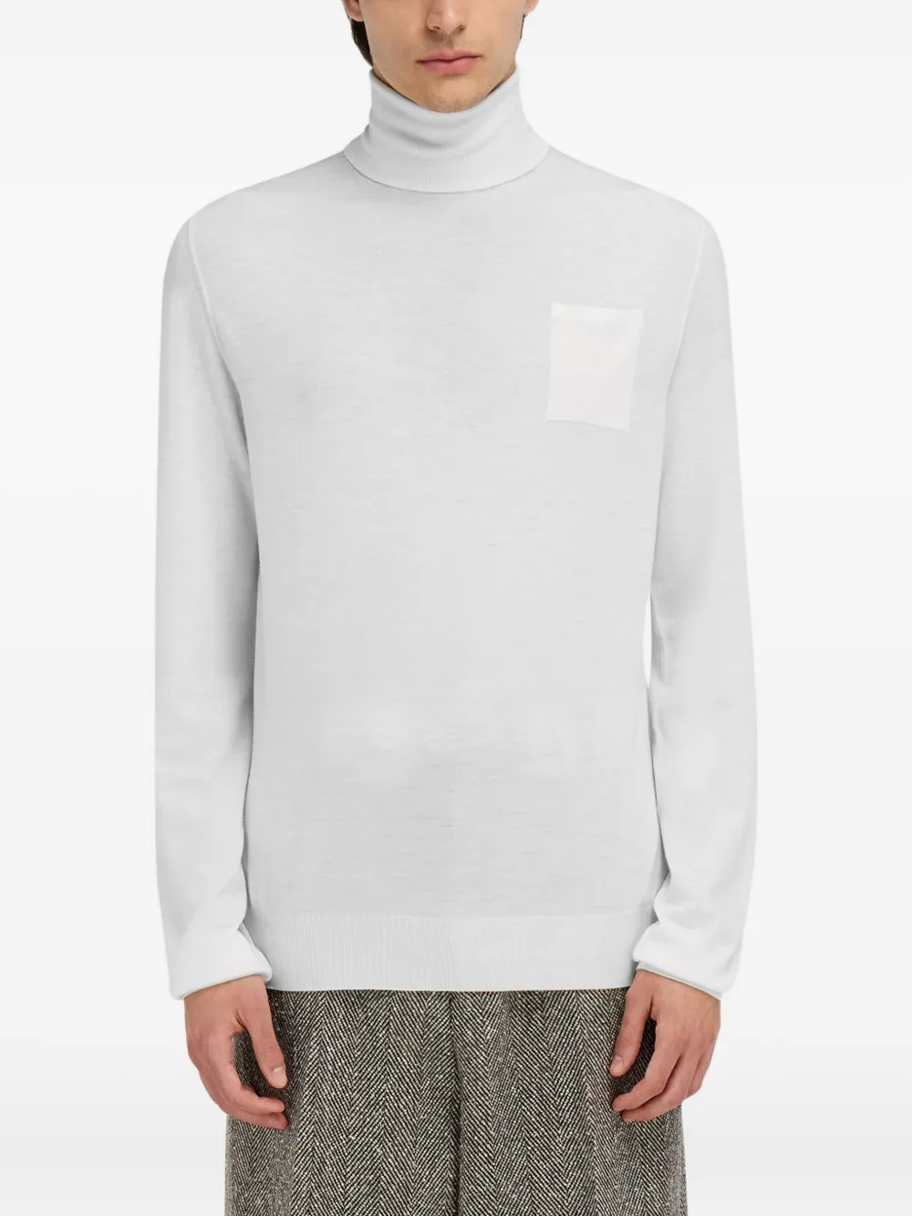 Ferragamo Turtleneck Sweater In White