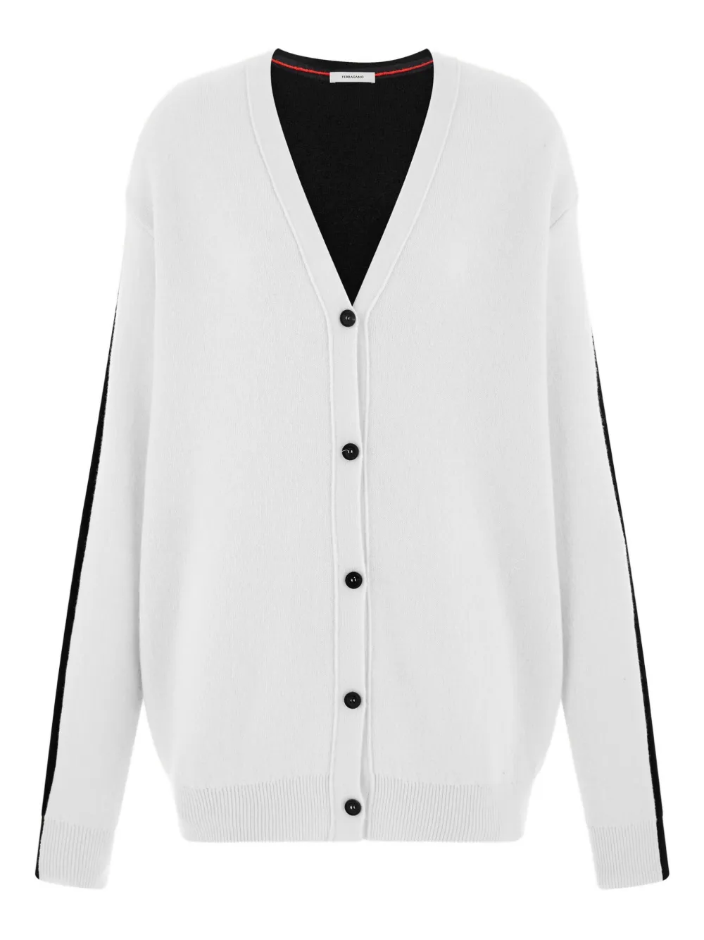 Ferragamo Vest met contrasterend vlak Wit