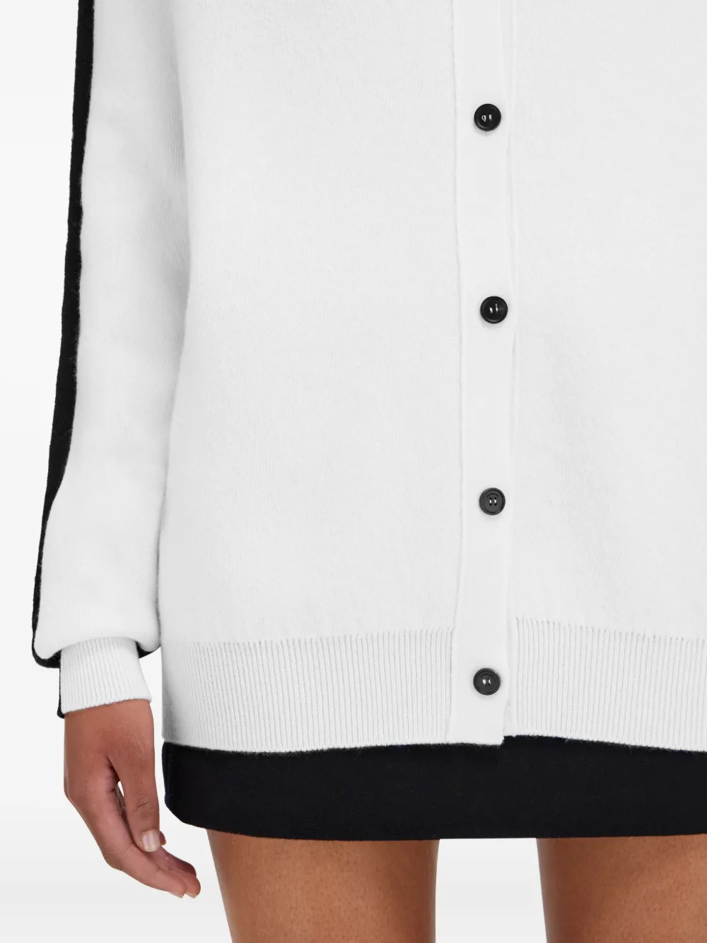 Ferragamo Vest met contrasterend vlak Wit