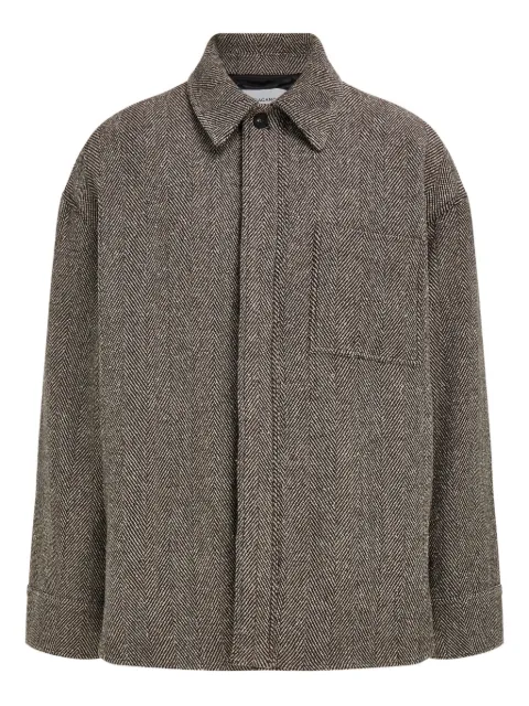 Ferragamo ヘリンボーン シャツジャケット