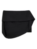 Ferragamo draped basque mini skirt - Black