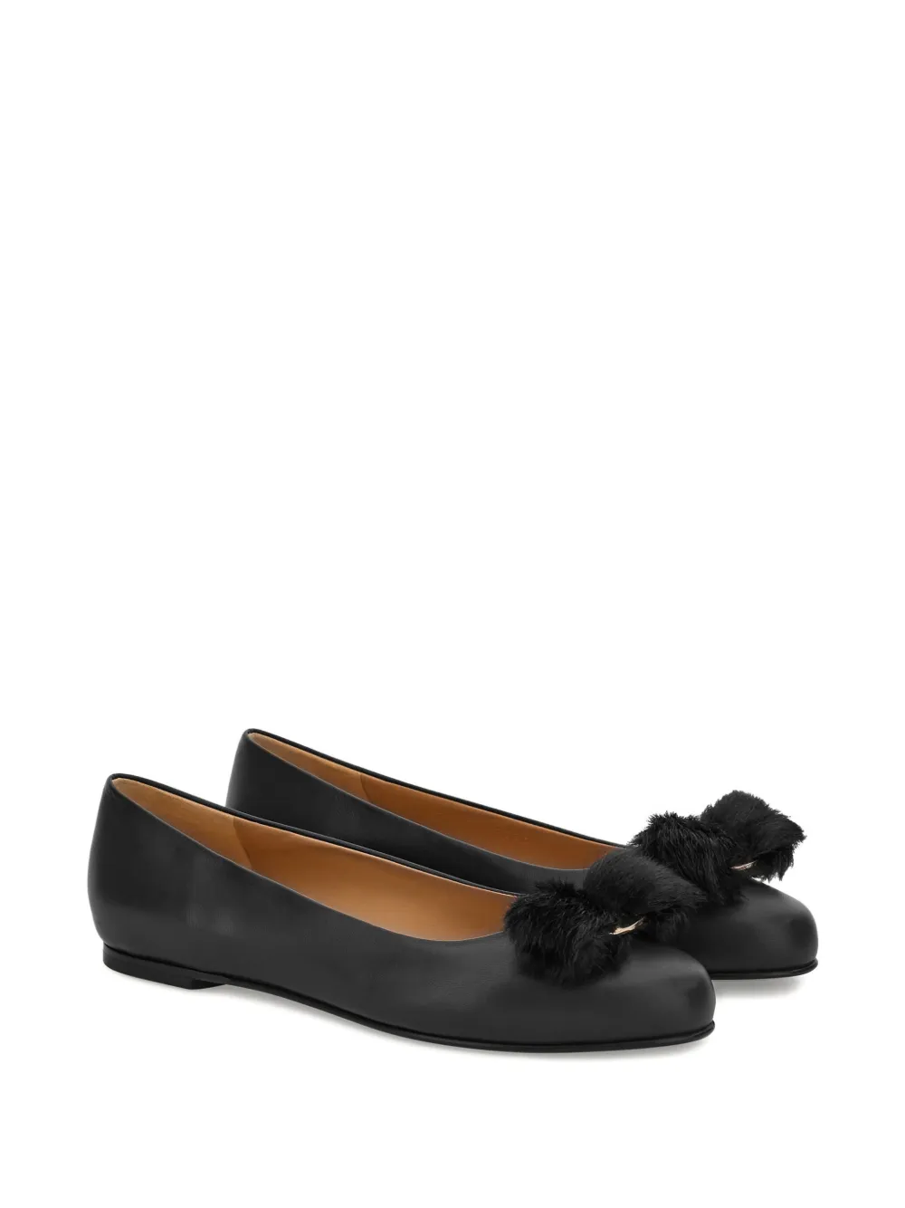 Ferragamo Vara bow ballet flats Black