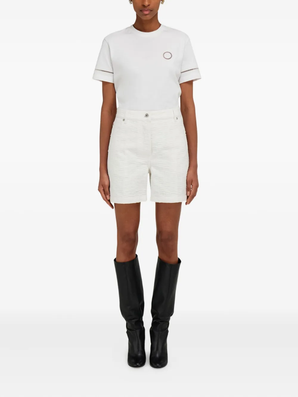 Ferragamo monogram cotton shorts Wit