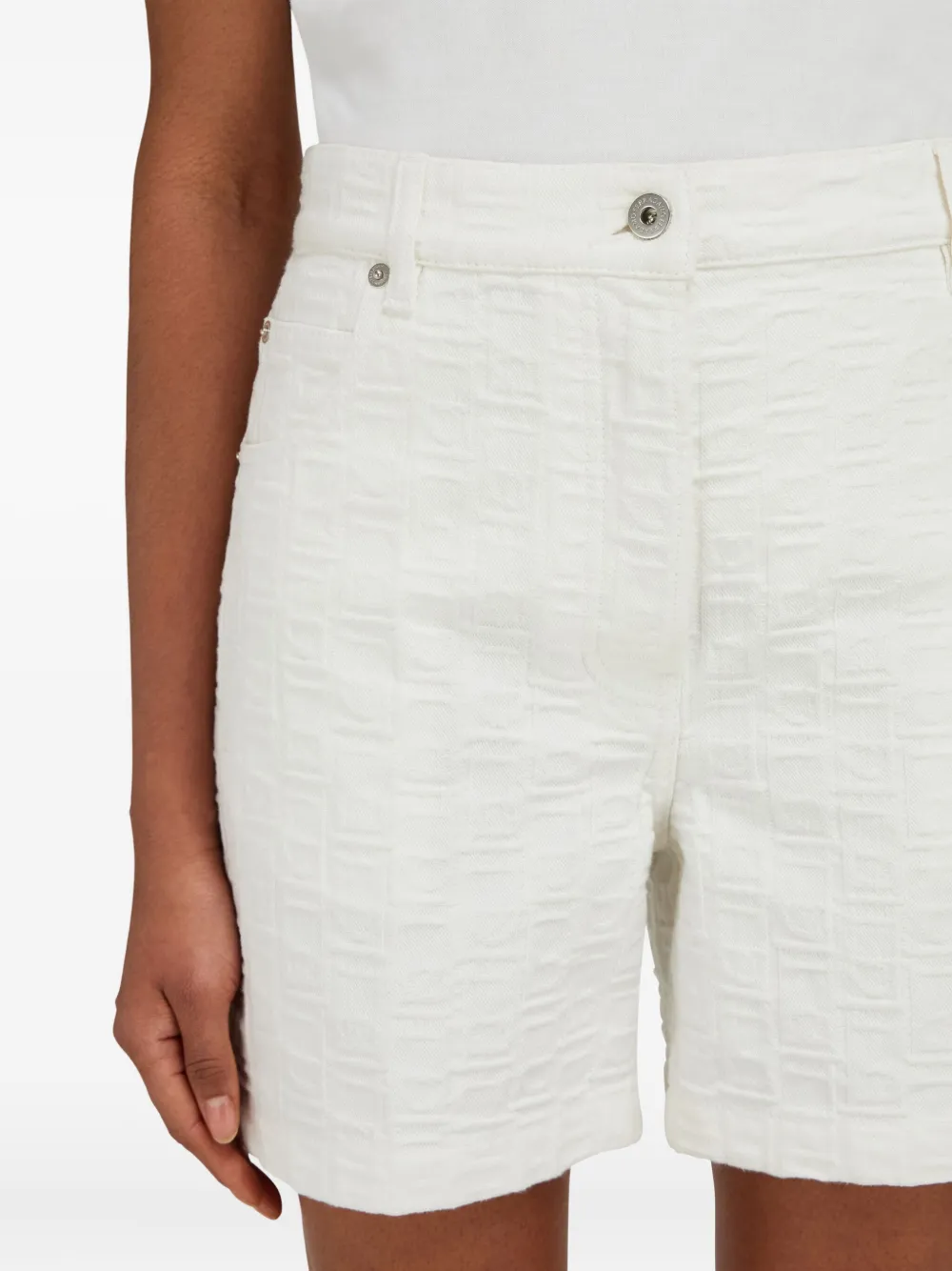 Ferragamo monogram cotton shorts Wit