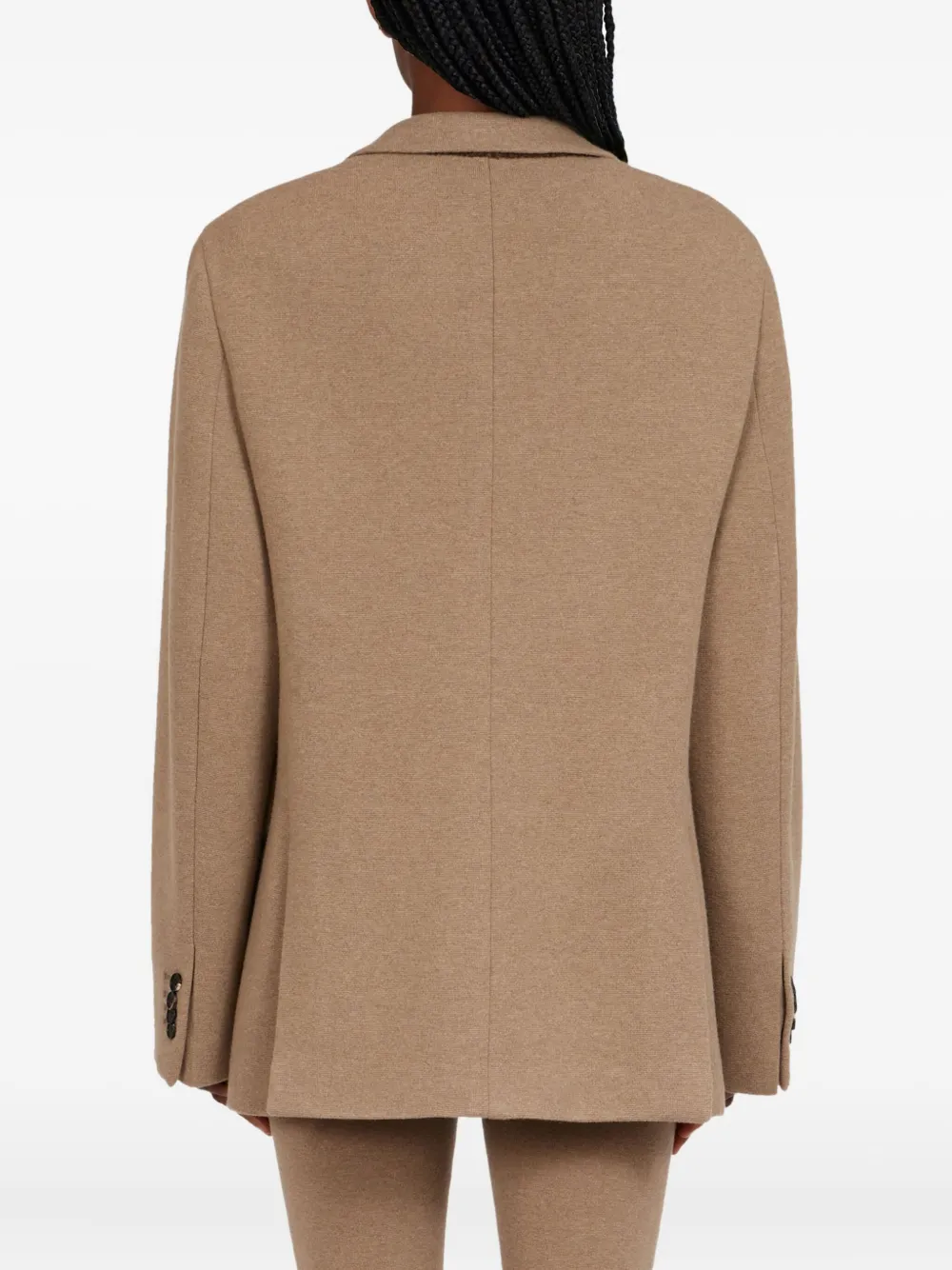Ferragamo Blazer met enkele rij knopen Beige
