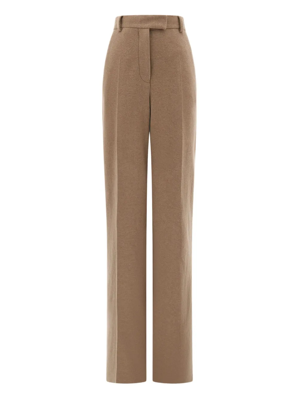 Ferragamo Pure Wool Tailored Trouser In Neutral