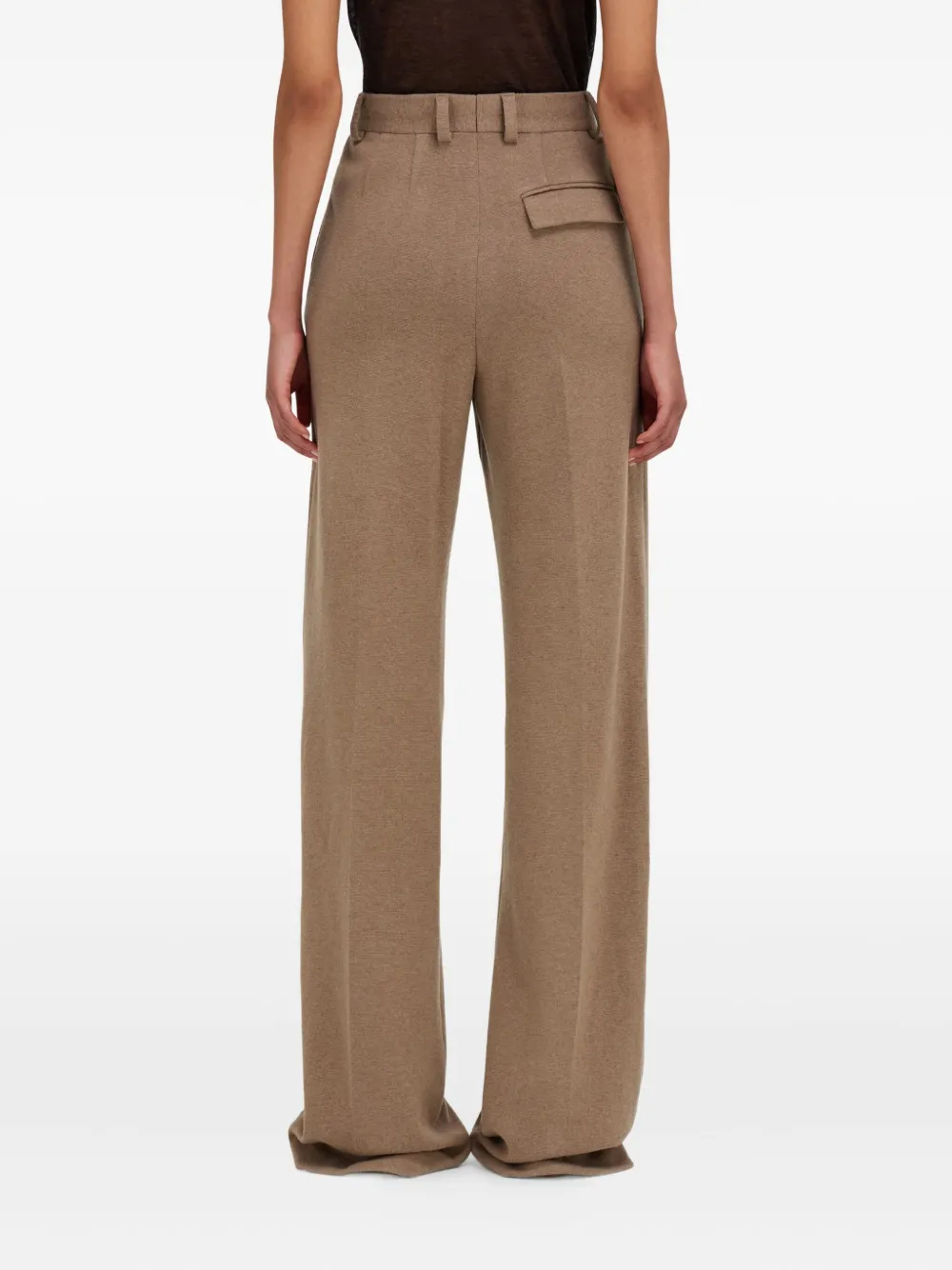 Ferragamo Pure Wool Tailored Trouser In Neutral
