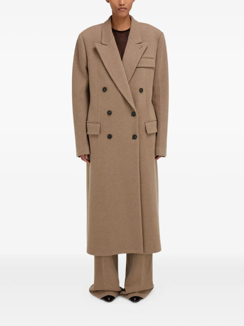 Ferragamo Pure Wool Tailored Trouser In Neutral