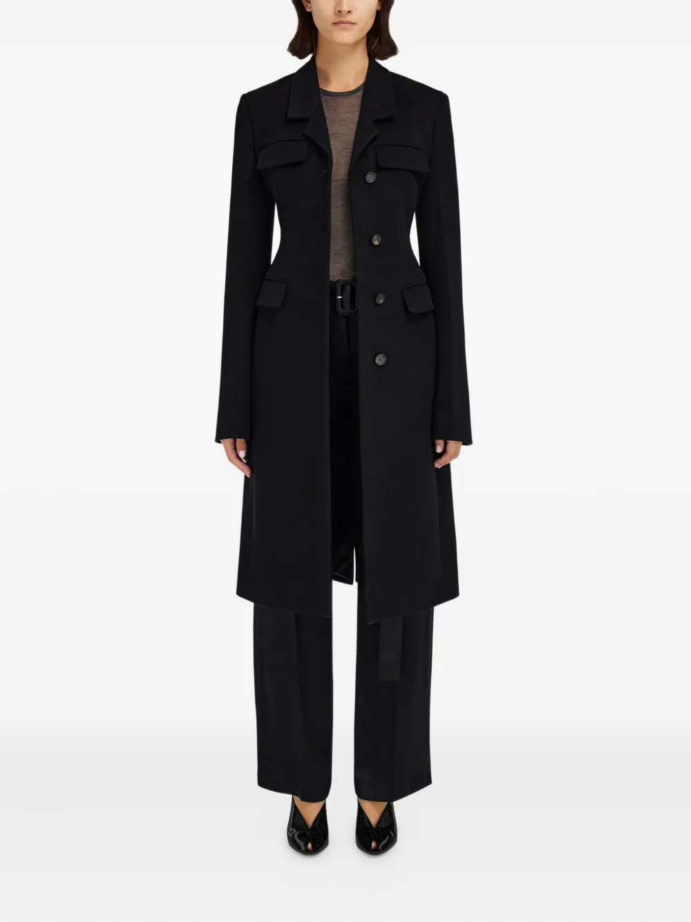 Ferragamo flap-pocket single-breasted coat | Single Breasted Coats | Image 2